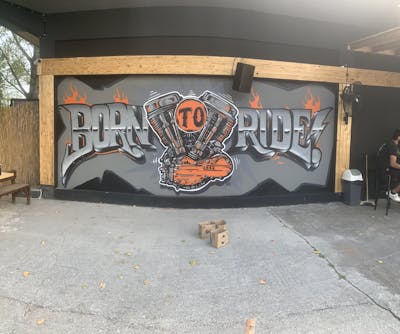 Grey and Orange Characters by Merlin. This Graffiti is located in Katerini, Greece and was created in 2022. This Graffiti can be described as Characters, Stylewriting and Commission.