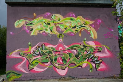 Light Green and Colorful Stylewriting by Dipa. This Graffiti is located in Berlin, Germany and was created in 2022.