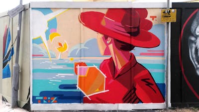 Colorful and Red Characters by Tris. This Graffiti is located in London, United Kingdom and was created in 2022.