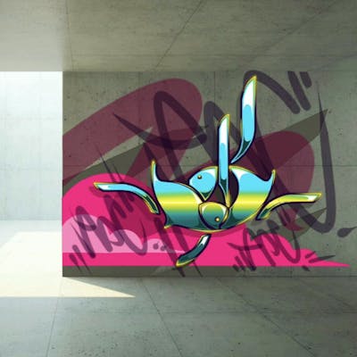 Colorful and Coralle Digital Works by Modi. This Graffiti is located in Gera, Germany and was created in 2023.