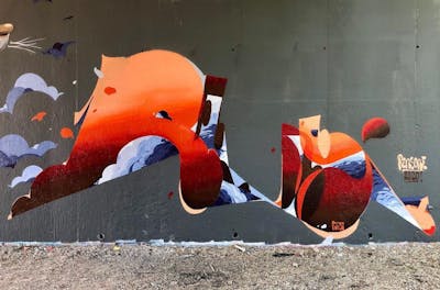 Blue and Red Futuristic by Rens. This Graffiti is located in Strasbourg, France and was created in 2020. This Graffiti can be described as Futuristic and Stylewriting.