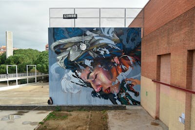 Colorful Characters by Conse. This Graffiti is located in Barcelona, Spain and was created in 2022. This Graffiti can be described as Characters and Murals.