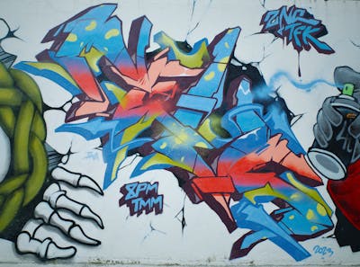 Colorful and Light Blue Stylewriting by Nevs. This Graffiti is located in Philippines and was created in 2023.