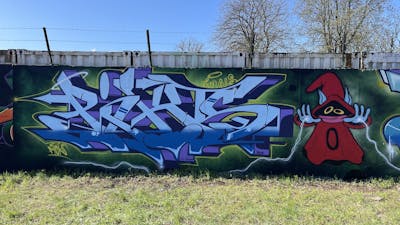 Light Blue and Light Green and Colorful Stylewriting by Picks906. This Graffiti is located in Hettstedt, Germany and was created in 2023. This Graffiti can be described as Stylewriting and Characters.