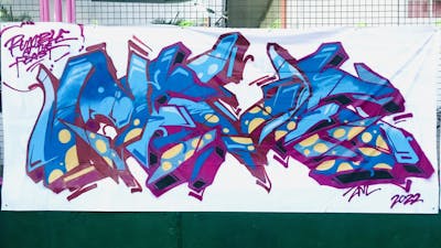 Light Blue and Violet Stylewriting by Nevs. This Graffiti is located in Philippines and was created in 2022.