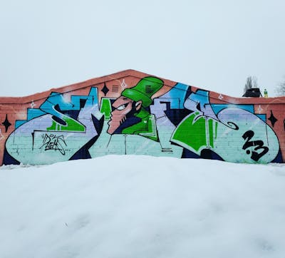 Colorful Stylewriting by Fems173. This Graffiti is located in lublin, Poland and was created in 2023. This Graffiti can be described as Stylewriting and Characters.