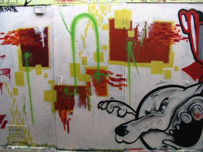 Colorful Stylewriting by Pear, OST and KCF. This Graffiti is located in Delitzsch, Germany and was created in 2008.