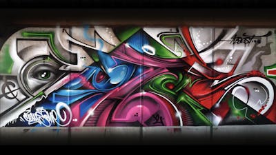 Colorful Stylewriting by CETYS.AGF. This Graffiti is located in Nitra, Slovakia and was created in 2023. This Graffiti can be described as Stylewriting and Characters.