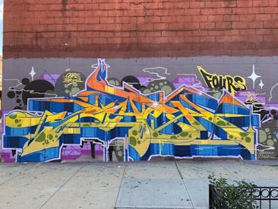 Colorful Stylewriting by Soten. This Graffiti was created in 2019 but its location is unknown. This Graffiti can be described as Stylewriting.