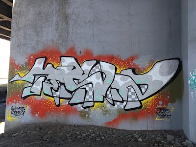 Chrome Stylewriting by Tesla. This Graffiti is located in Saint-Petersburg, Russian Federation and was created in 2019. This Graffiti can be described as Stylewriting and Abandoned.