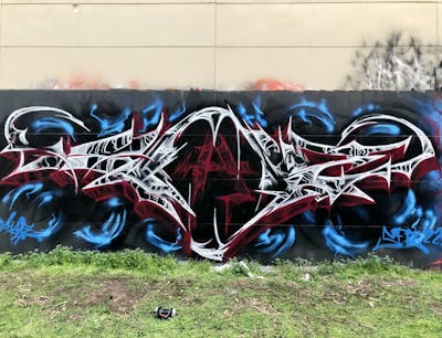 Colorful Stylewriting by X.hale__. This Graffiti is located in Perth, Australia and was created in 2022.