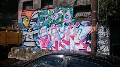 Colorful Stylewriting by unknown. This Graffiti is located in Rio de Janeiro, Brazil and was created in 2016. This Graffiti can be described as Stylewriting and Characters.