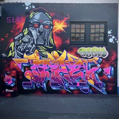 Colorful Stylewriting by Teaz and Teazer. This Graffiti is located in Sydney, Australia and was created in 2022. This Graffiti can be described as Stylewriting, Characters and Murals.