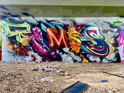 Colorful Stylewriting by Temps1. This Graffiti is located in Poland and was created in 2023.