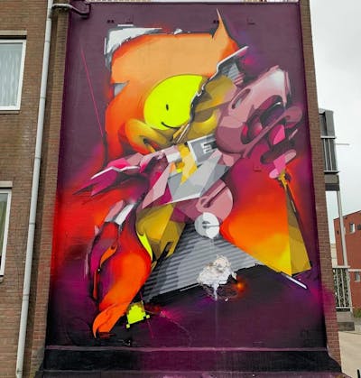 Colorful Stylewriting by Does. This Graffiti is located in Netherlands and was created in 2020. This Graffiti can be described as Stylewriting, 3D, Futuristic and Special.