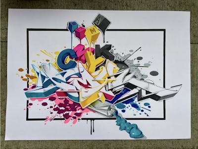 Colorful Blackbook by FOKUS.81. This Graffiti is located in Fürth, Germany and was created in 2020. This Graffiti can be described as Blackbook.