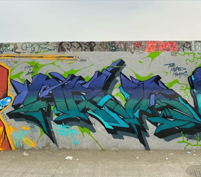 Blue and Cyan Stylewriting by Nevs. This Graffiti is located in Philippines and was created in 2023.