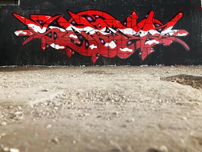 Red Stylewriting by SABOTER. This Graffiti is located in Switzerland and was created in 2022.
