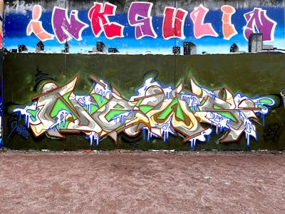 Colorful Stylewriting by News. This Graffiti is located in Regensburg, Germany and was created in 2024. This Graffiti can be described as Stylewriting and Wall of Fame.