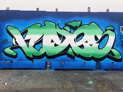 Light Green and Colorful Stylewriting by Royes. This Graffiti is located in copenhagen, Denmark and was created in 2024.