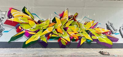 Colorful Stylewriting by Bakeroner and Baker. This Graffiti is located in bochum, Germany and was created in 2022.