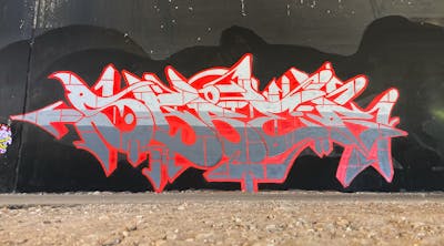 Grey and Red Stylewriting by SABOTER. This Graffiti is located in Switzerland and was created in 2022.