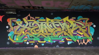 Colorful Stylewriting by Toner2 and OTZ. This Graffiti is located in Belgium and was created in 2020.