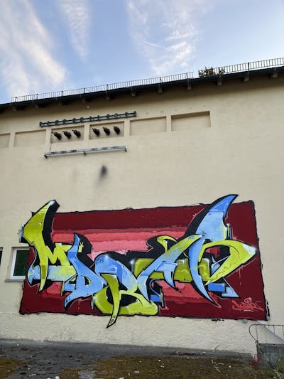 Colorful Stylewriting by mobar. This Graffiti is located in Wasserburg, Germany and was created in 2022. This Graffiti can be described as Stylewriting and Abandoned.