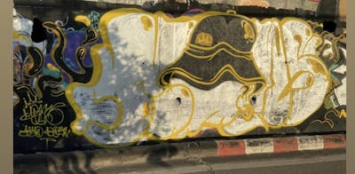 Chrome Stylewriting by Mons. This Graffiti is located in Bangkok LKB, Thailand and was created in 2020.