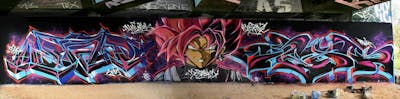 Colorful Stylewriting by OZAI, DEVOS and TexR. This Graffiti is located in Australia and was created in 2022. This Graffiti can be described as Stylewriting, Characters and Wall of Fame.
