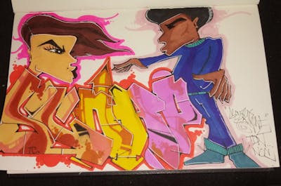 Colorful Blackbook by Scorp and tdn. This Graffiti is located in New York, United States and was created in 2021.