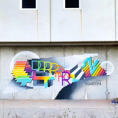 Colorful Stylewriting by Angeltoren and Toren. This Graffiti was created in 2021 but its location is unknown. This Graffiti can be described as Stylewriting, 3D, Futuristic and Special.