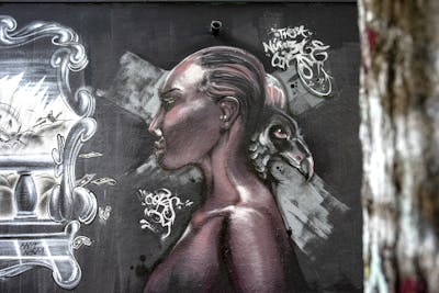 Grey Characters by Cors One. This Graffiti is located in Berlin, Germany and was created in 2022.