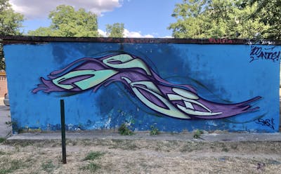 Light Blue and Colorful Stylewriting by Resn and FYO Crew. This Graffiti is located in Poland and was created in 2022.