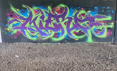 Light Green and Violet and Colorful Stylewriting by Micro79. This Graffiti is located in United Kingdom and was created in 2023.