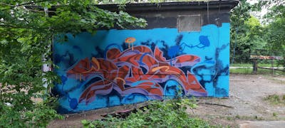Light Blue and Colorful Stylewriting by Dipa. This Graffiti is located in Berlin, Germany and was created in 2022.