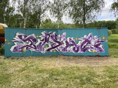 Violet Stylewriting by Pasha. This Graffiti is located in Sweden, Sweden and was created in 2022.