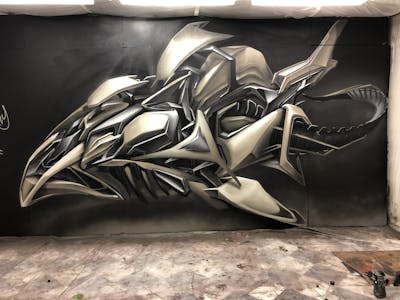 Grey 3D by Real143. This Graffiti is located in Karlovy Vary, Czech Republic and was created in 2019.