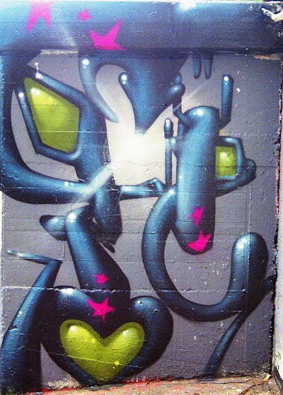 Blue 3D by fil, urbansoldierz, mtrclan, mta and iscrew. This Graffiti is located in Lleida, Spain and was created in 2008.