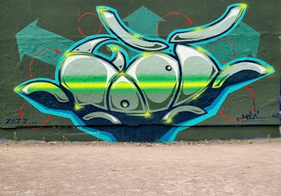 Colorful Stylewriting by Modi. This Graffiti is located in Erfurt, Germany and was created in 2022.