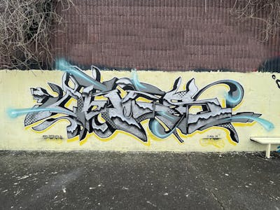 Chrome Stylewriting by ORES24. This Graffiti is located in Bad Dürrenberg, Germany and was created in 2023.