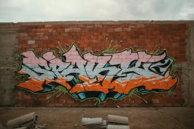 Colorful Stylewriting by SparkTwo and LFT. This Graffiti is located in Agrinio, Greece and was created in 2021. This Graffiti can be described as Stylewriting and Abandoned.