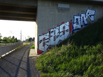 Chrome Stylewriting by 689, 689ers and SAR. This Graffiti is located in Neusörnewitz, Germany and was created in 2022. This Graffiti can be described as Stylewriting, Street Bombing and Line Bombing.