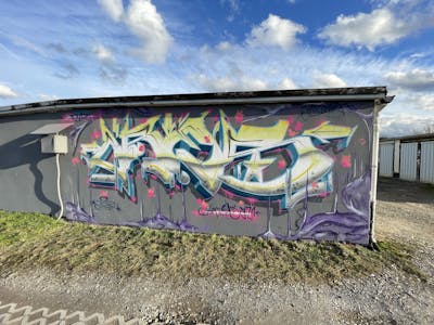 Colorful Stylewriting by ORES24. This Graffiti is located in Wernigerode, Germany and was created in 2022.