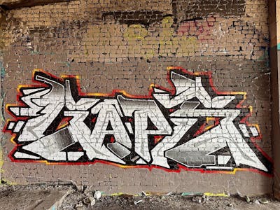Grey and Colorful Stylewriting by Gaps. This Graffiti is located in Leipzig, Germany and was created in 2024. This Graffiti can be described as Stylewriting and Abandoned.