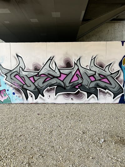 Grey Stylewriting by News. This Graffiti is located in Regensburg, Germany and was created in 2022. This Graffiti can be described as Stylewriting and Wall of Fame.