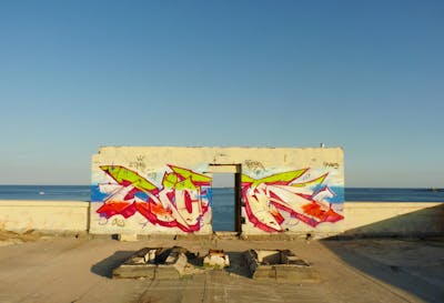 Colorful Stylewriting by Riots. This Graffiti is located in Malta and was created in 2022. This Graffiti can be described as Stylewriting and Abandoned.