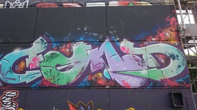 Colorful Stylewriting by Font. This Graffiti is located in Maastricht, Netherlands and was created in 2016. This Graffiti can be described as Stylewriting and Wall of Fame.