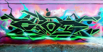 Light Green and Colorful Stylewriting by Spot 189. This Graffiti is located in HALLE, Germany and was created in 2022. This Graffiti can be described as Stylewriting and Wall of Fame.