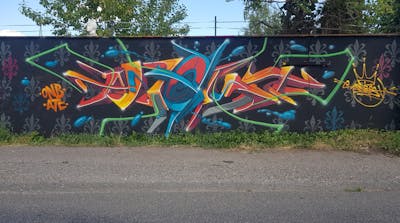 Colorful Stylewriting by angst. This Graffiti is located in Bitterfeld, Germany and was created in 2022. This Graffiti can be described as Stylewriting, 3D and Wall of Fame.